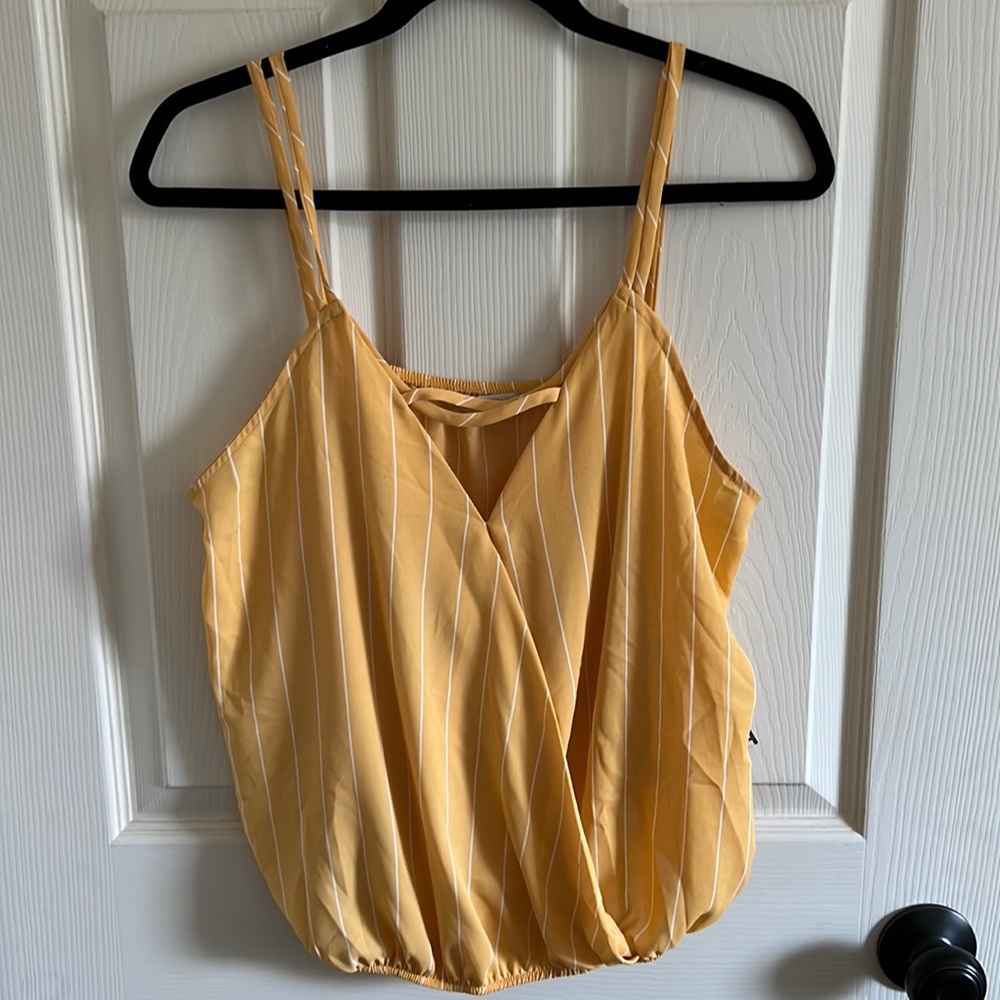 Yellow Stripped Tank Top